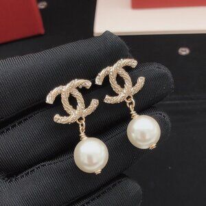 Stylish Chanel earrings.